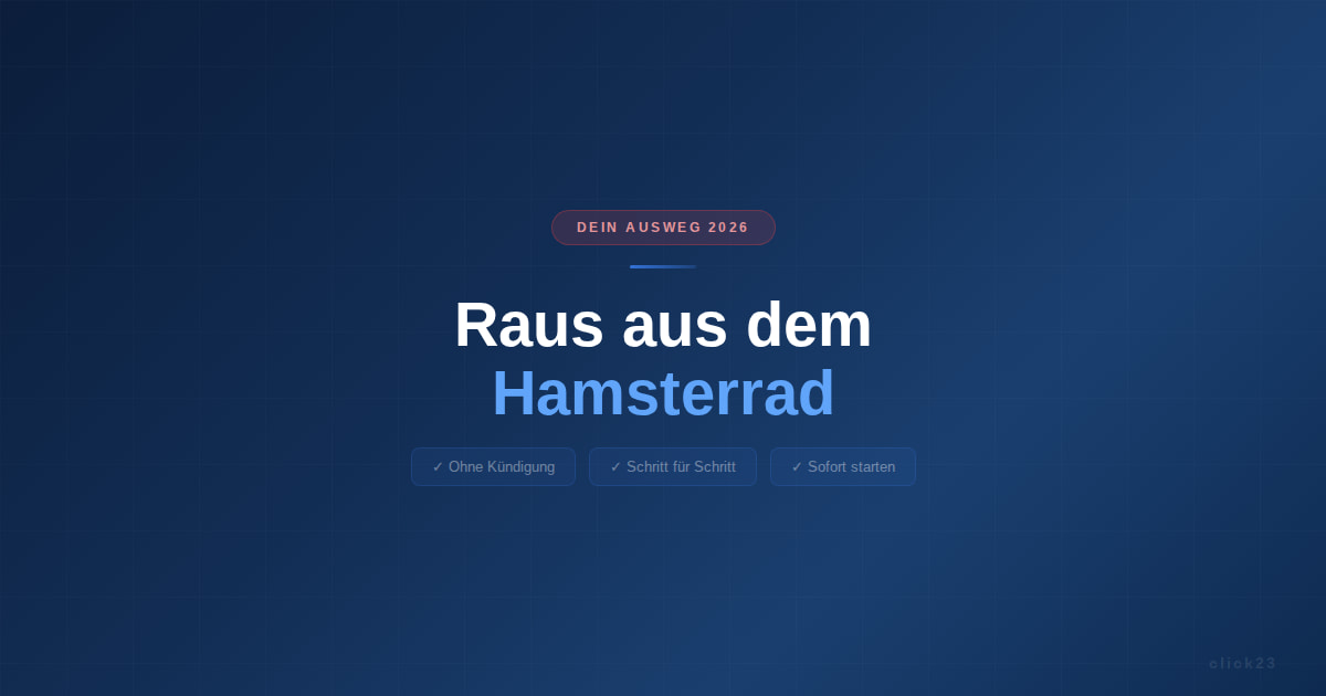 Raus aus dem Hamsterrad, Ausweg für Angestellte ohne Kündigung