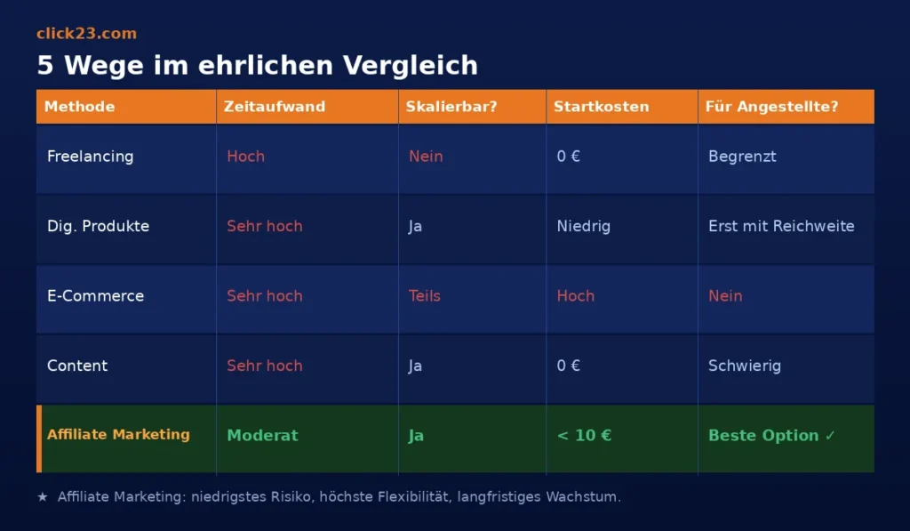 5 Wege neben dem Job Geld verdienen im ehrlichen Vergleich für Angestellte