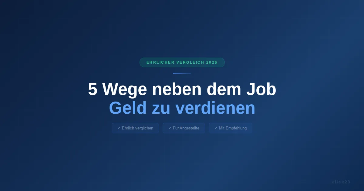 5 Wege neben dem Job Geld verdienen